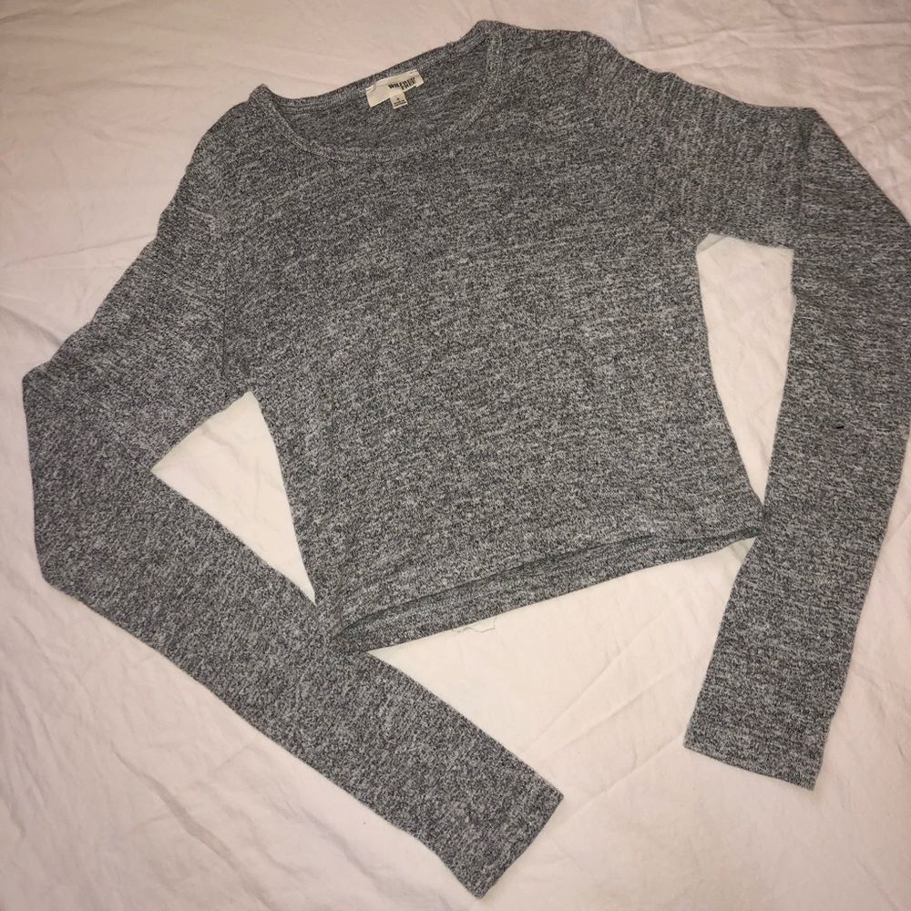 Wilfred cropped grey long sleeve
